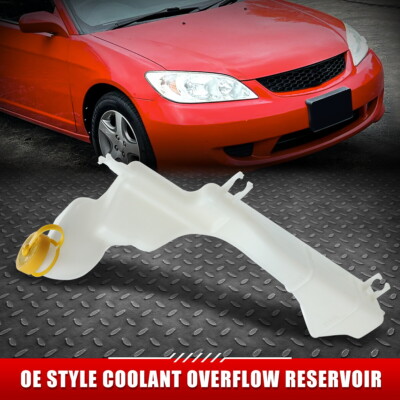 ДЛЯ 01-05 HONDA CIVIC COUPE SEDAN OE STYLE БАЧОК ПЕРЕЛИВНОГО БАЧКА ОХЛАЖДАЮЩЕЙ ЖИДКОСТИ + КРЫШКА