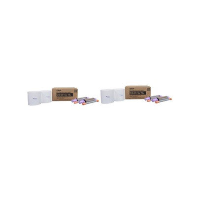 DNP 2x DS40 5x7'' Dyesub Printer Paper, 400 Glossy Prints #DS405X7Z 2