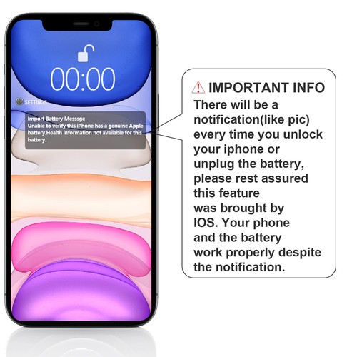 OEM Replacement Internal Battery For Apple iPhone 12 Pro Max 11 X SE 6s 7 8 Plus