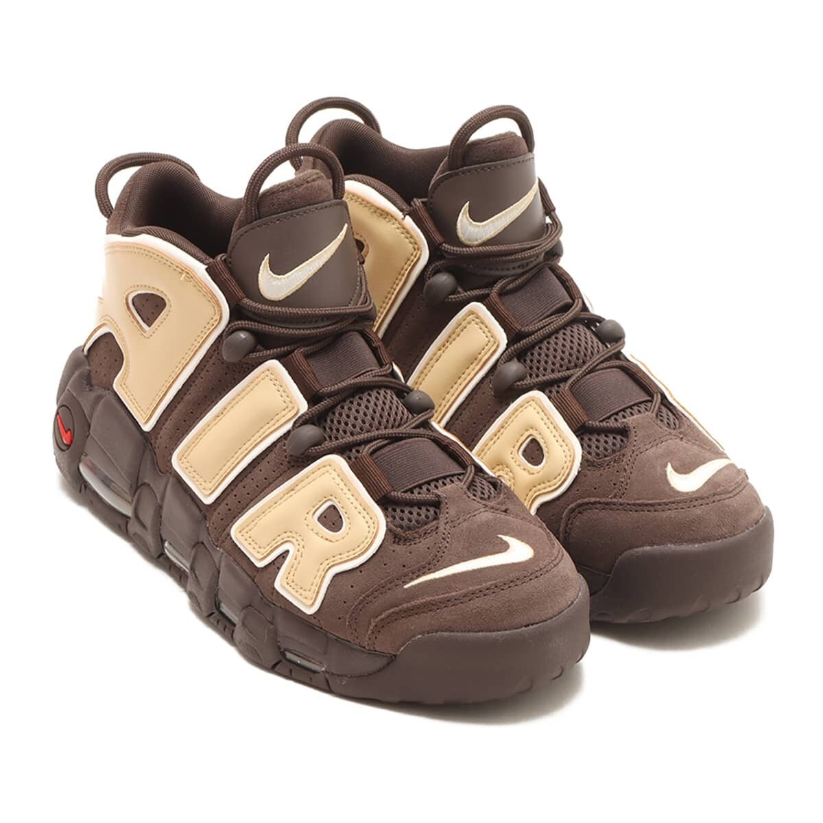 スニーカー NIKE AIR MORE UPTEMPO BAROQUE BROWN/SESAME/FB8883-200 New Nike Air More Uptempo '96 Shoes - Baroque Brown (FB8883