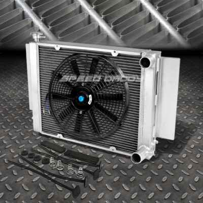 3-РЯДНЫЙ АЛЮМИНИЕВЫЙ РАДИАТОР + 1X10-ВЕНТИЛЯТОРНЫЙ КОМПЛЕКТ ЧЕРНОГО ЦВЕТА ДЛЯ 79-82 MAZDA RX-7/RX7 SA/FB SA22C