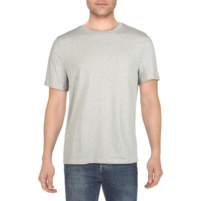 

Мужская серая хлопковая рубашка для сна с короткими рукавами Club Room  BHFO 6758, Light gray