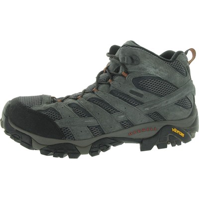 Merrell Mens MOAB 2 MID WP Navy Leather Hiking Boots Shoes 14 Wide (E) BHFO 6063