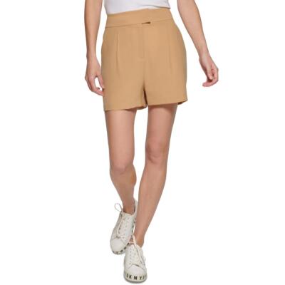 

DKNY Womens Essex High Rise Short Daytime Short High Waist Shorts BHFO 9693, Wheat, Essex