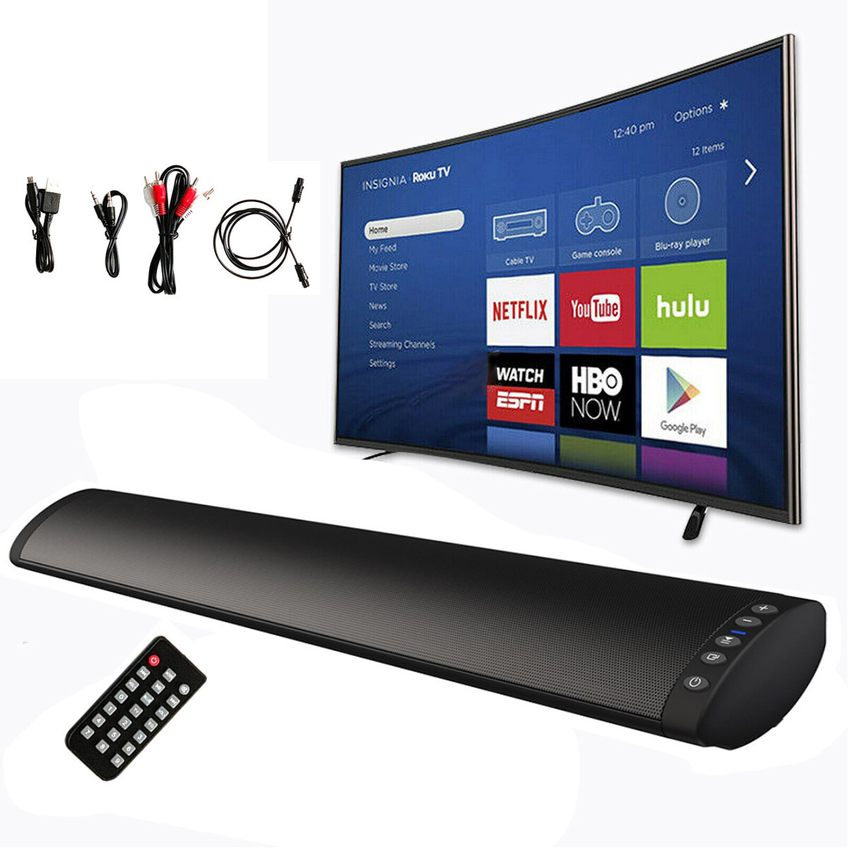 Powerful TV Sound Bar Home Theater Subwoofer Soundbar with Bluetooth Wireless