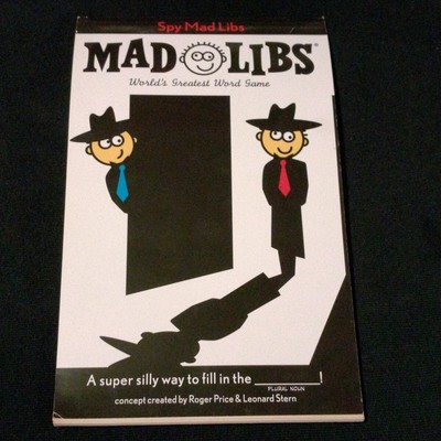 Spy Mad Libs Paperback by Price Roger CRT Stern Leonard New