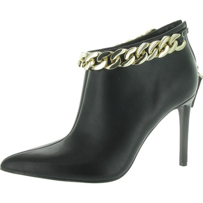 INC Womens Radeyah Black Slip On Zipper Booties 8 Medium (B,M) BHFO 7380