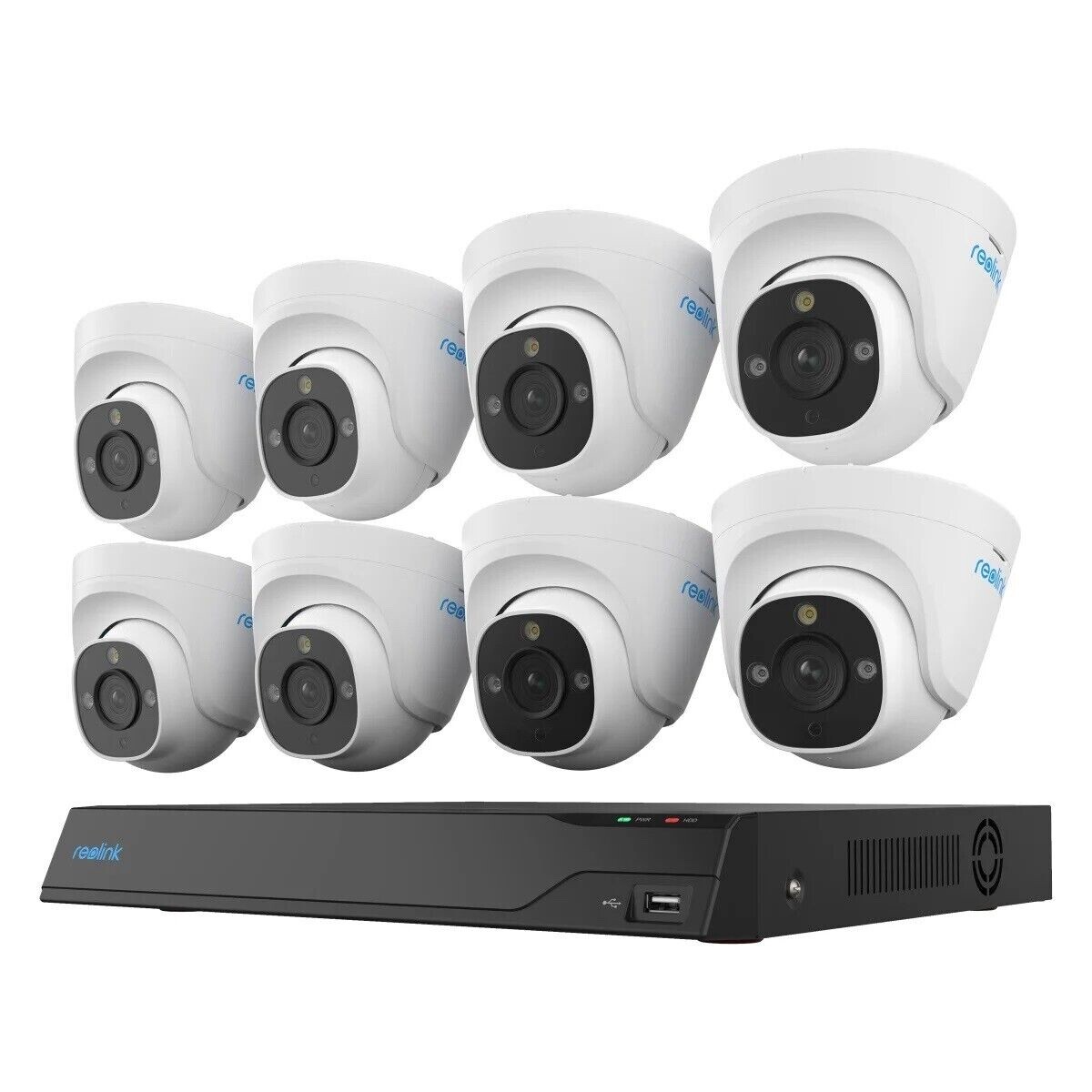 Reolink - 4K+ 16-Channel 4TB 8-Cam Wired Security Camera System