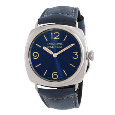 Мужские часы Panerai Radiomir Officine с автоматическим синим циферблатом диаметром 45 мм PAM01383