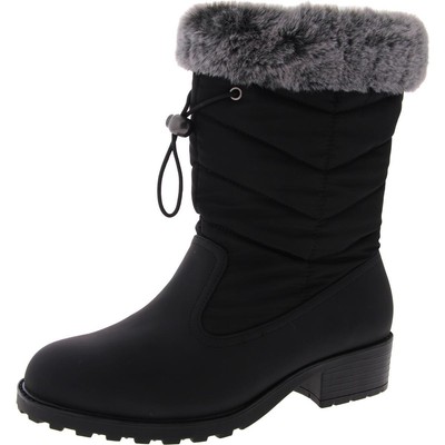 Женские ботинки Trotters Bryce черного цвета на молнии до середины икры, 8 узких (AA,N) BHFO 3277