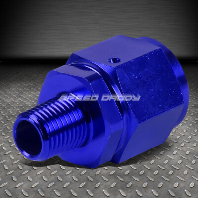 10-ВНУТРЕННИЙ РАСТРУБ НА 1/4 NPT НАРУЖНЫЙ СИНИЙ АЛЮМИНИЕВЫЙ РЕДУКТОР С B-ОБРАЗНОЙ ГАЙКОЙ, ПОВОРОТНЫЙ ФИТИНГ
