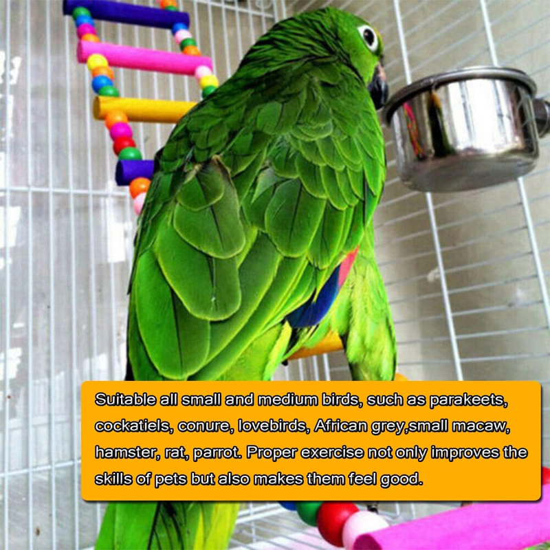 Bird Parrot Ladders Swing Chewing Toys Hanging Pet Bird Cage Accessories Hammock