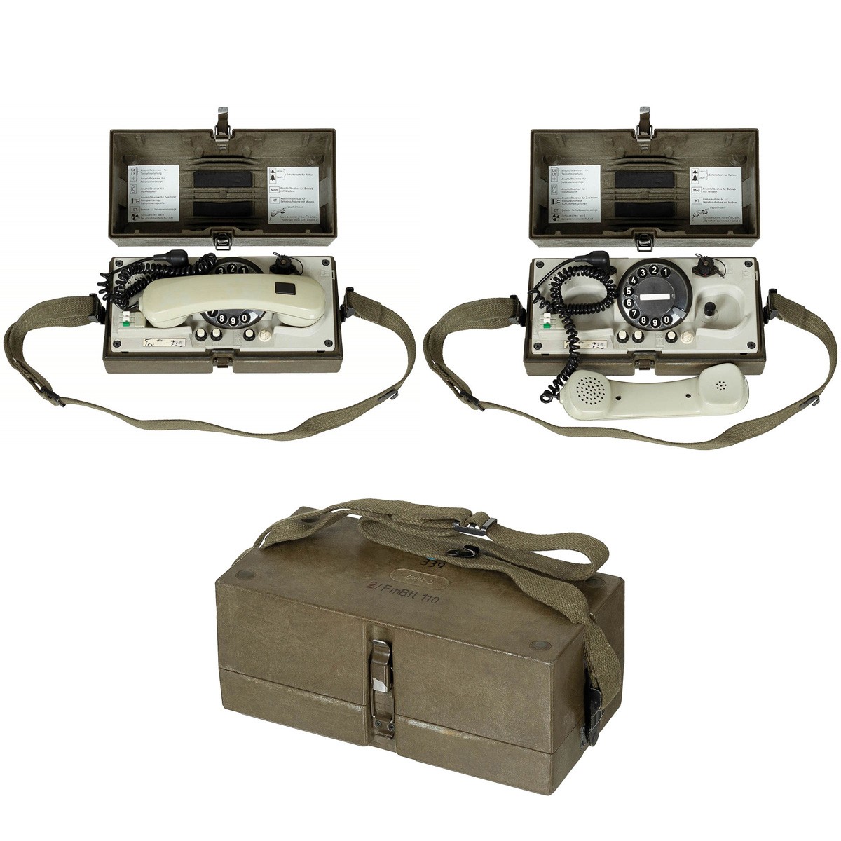 Bundeswehr Feldtelefon Krone WF im Koffer gebraucht