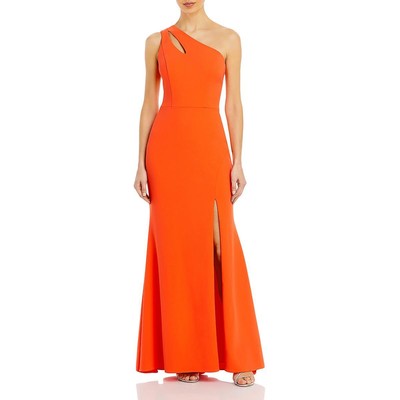 Женское вечернее платье Xscape из оранжевого крепа с вырезами 2 BHFO 4133