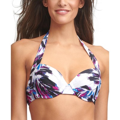 Calvin Klein Женская белая пляжная одежда на бретельках и косточках, бикини, плавательный топ M BHFO 5507