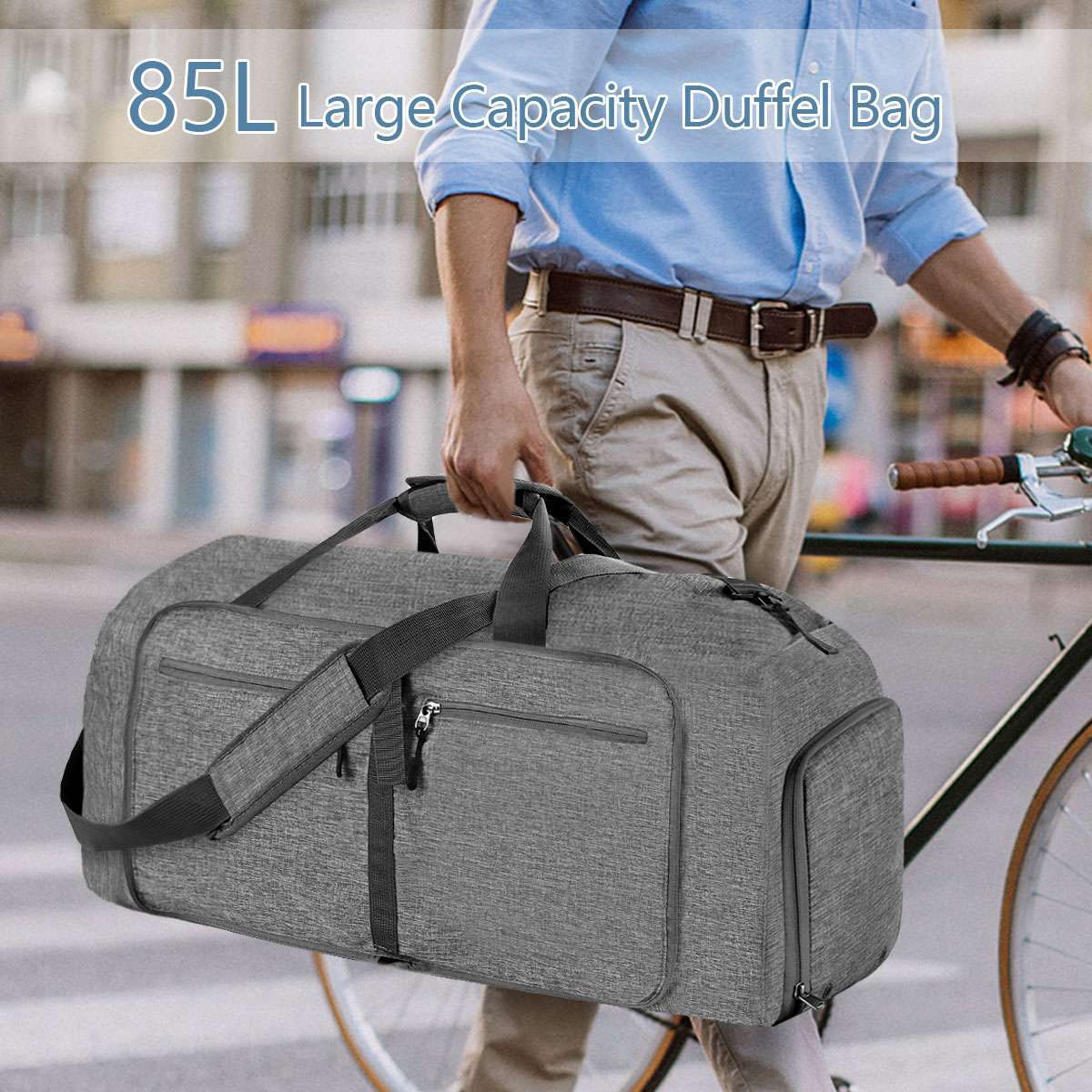 Canvas Travel Equipment Flight Carry Duffle Shoulder Bag