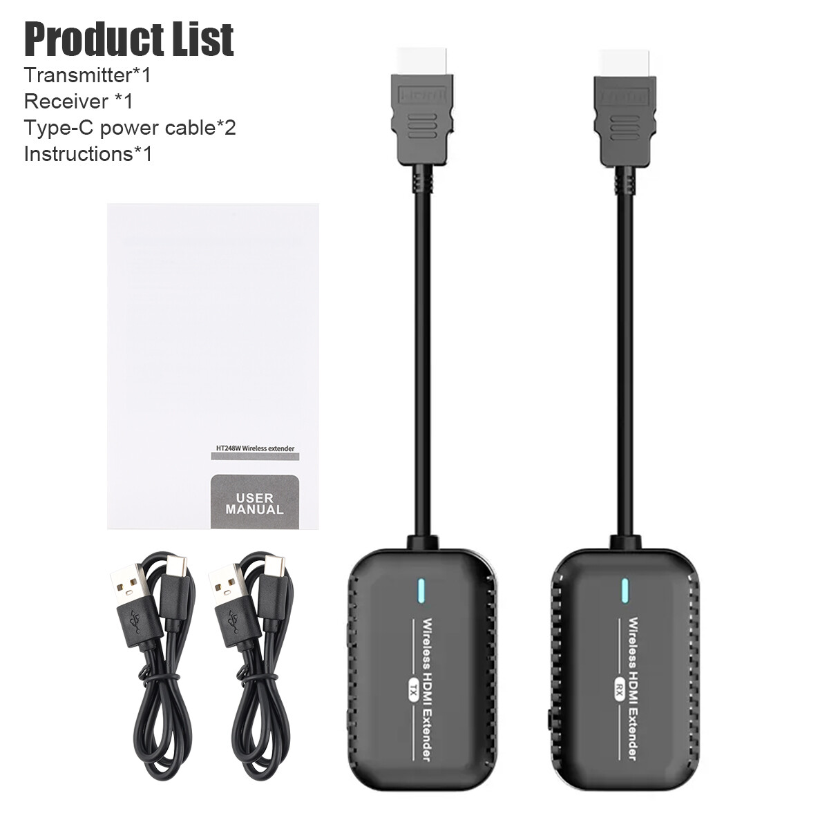 1080P 60Hz HDMI Wireless Extender Video Transmitter and Receiver Kit Long Range~