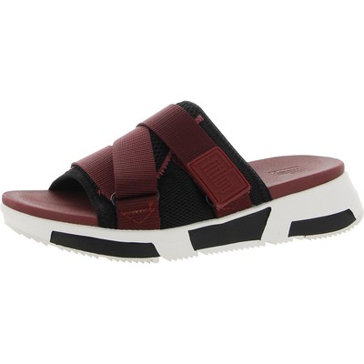 

Женские сандалии Fitflop Alyssa Red Mesh Slide Sandals Shoes 5 Medium (B,M) BHFO 3127, Maroon/black, Alyssa