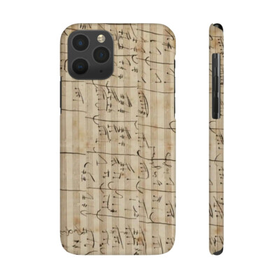 Beethoven's Manuscript Slim Phone Cases, Case-Mate 