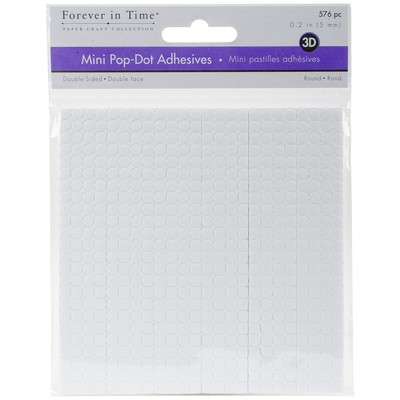 Multicraft Imports MultiCraft 3D Pop Dots Dual-Adhesive Micro Foam Adhesives-Whi