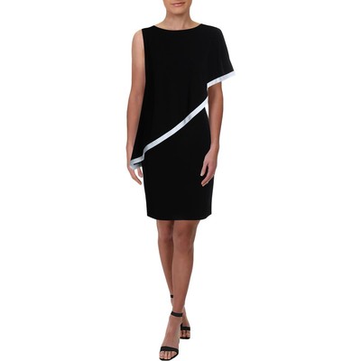 

Женское черное вечернее платье с открытыми плечами Lauren Ralph Lauren Nandru  BHFO 8413, Black/white