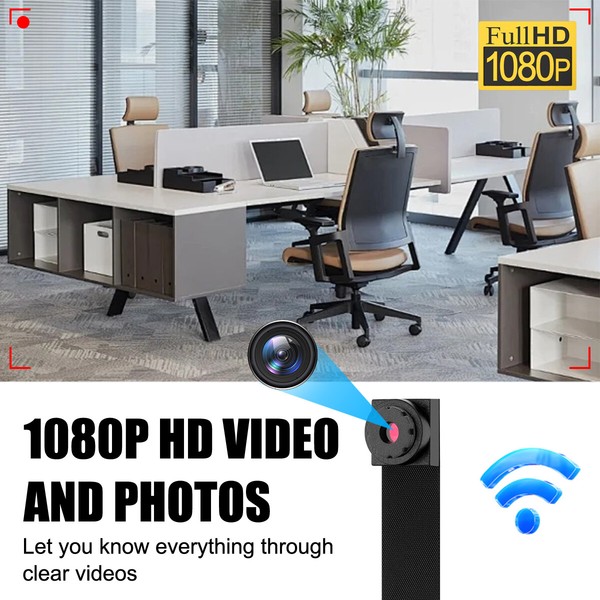 1080P 4K Nanny Cam HD Wireless WiFi Security Mini Micro Pinhole DIY Camera DVR U - Image 3