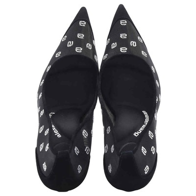 Pre-owned Alexander Wang T T By Alexander Wang Black Delphine 105 Crystal Pumps