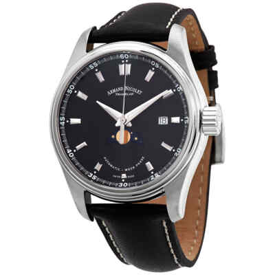 Pre-owned Armand Nicolet Mh2 Automatic Black Dial Men's Watch A640l-nr-p140nr2