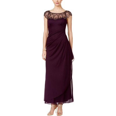 

Xscape Женское фиолетовое вечернее платье с украшением Petites  BHFO 6087, Фиолетовый