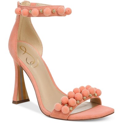 

Sam Edelman Женские розовые замшевые туфли на каблуке Luella с бисером 6 Medium (B,M) BHFO 4548, Canyon clay suede