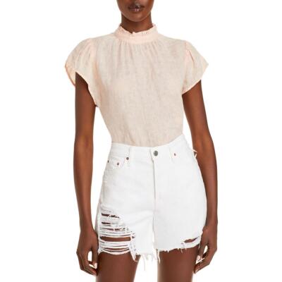 

Женская розовая льняная блузка с рюшами Bella Dahl, топ  BHFO 3970, Daquiri