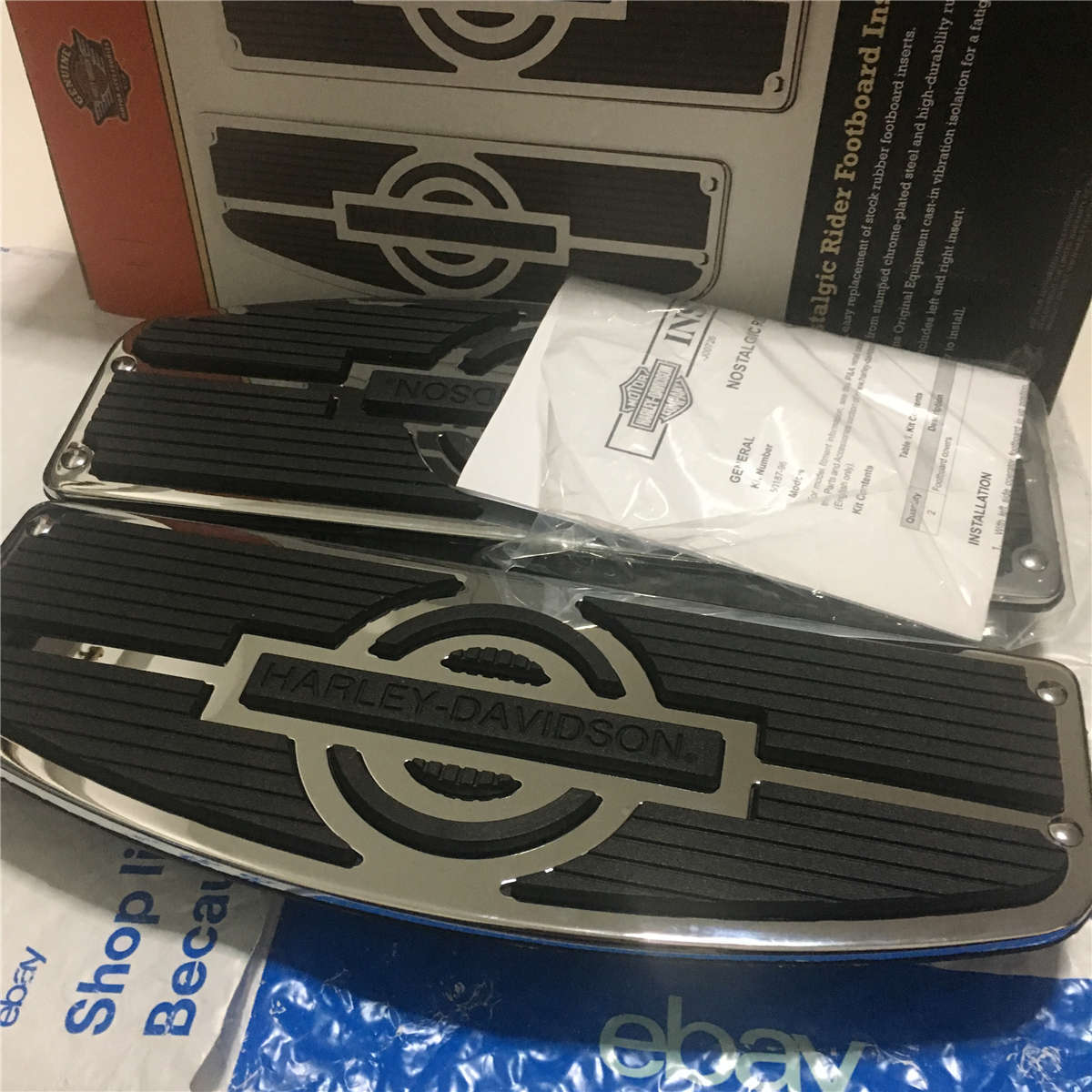 OEM Vintage Nostalgic Operator Floorboard Insert for Harley Davidson