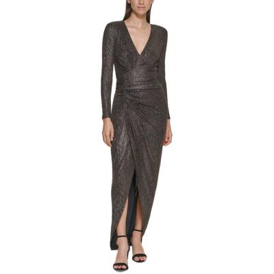 

Женское вечернее платье макси цвета металлик Vince Camuto для особых случаев BHFO 3523, Золотой
