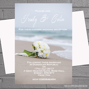 Beach Wedding Invitations Ebay