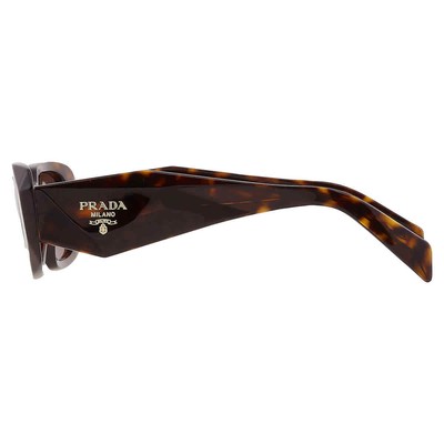 Pre-owned Prada Brown Rectangular Ladies Sunglasses Pr 17ws 2au8c1 49 Pr 17ws 2au8c1 49