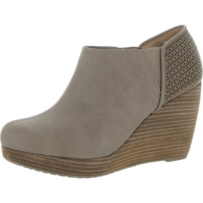 Обувь Dr. Scholls Женские ботинки Marlow серого цвета на танкетке 8.5 Medium (B,M) BHFO 4222