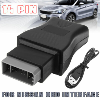 14Pin Car Diagnostic OBD Fault Code Cable Defector Tester For Nissan Vehicles