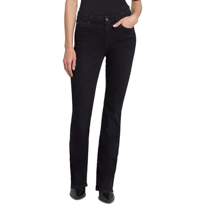7 For All Mankind Женские черные джинсовые джинсы с вышивкой Bootcut 31 BHFO 2654