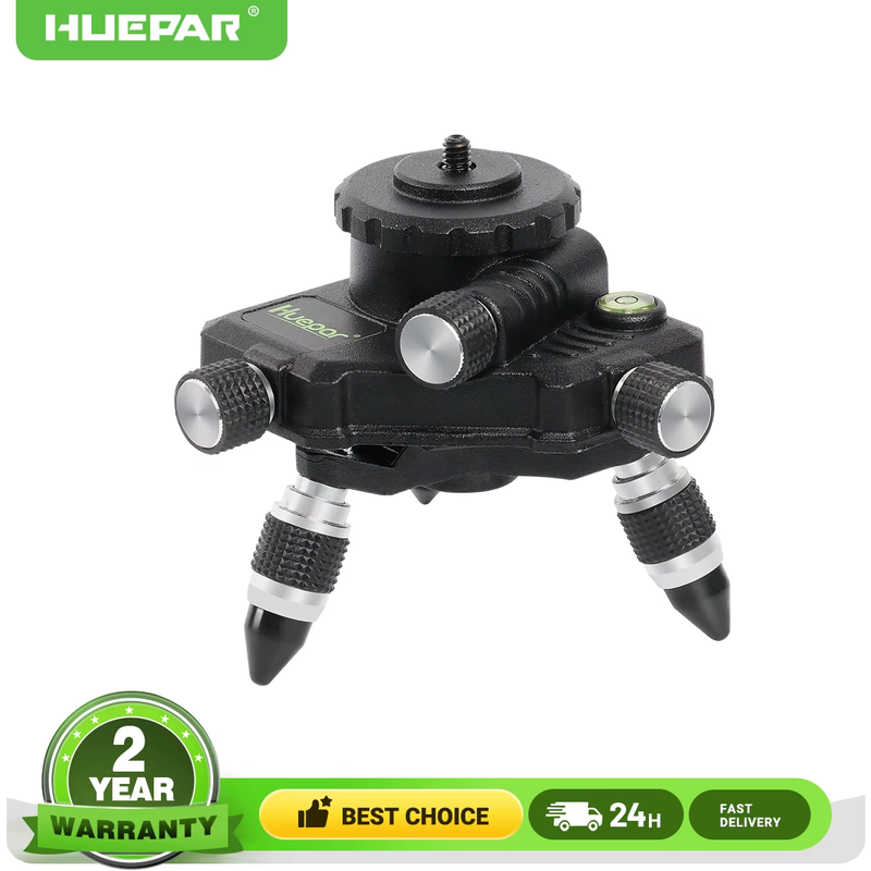 Tripod Rotate Adapter 360° Fine Tuning Micro-Adjust Base For Laser Level With Le