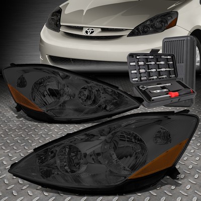 ДЛЯ 06-10 TOYOTA SIENNA ДЫМЧАТЫЙ КОРПУС ЯНТАРНОЙ УГЛОВОЙ ФАРЫ ГОЛОВНОГО ФОНАРЯ + НАБОР ИНСТРУМЕНТОВ