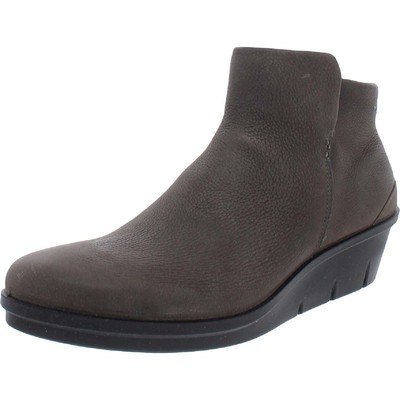 

Женские кожаные ботильоны ECCO Skyler на танкетке BHFO 1360, Warm grey, Skyler