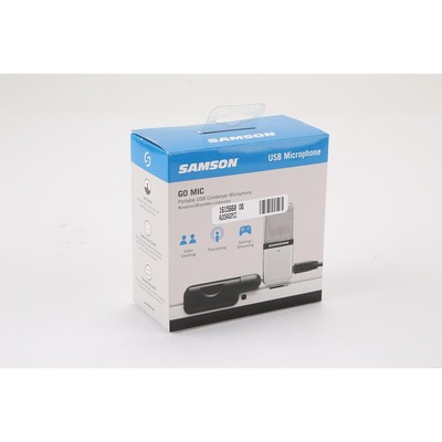 Samson Go Mic USB Microphone for Mac and PC Computers - Silver SKU#1615660