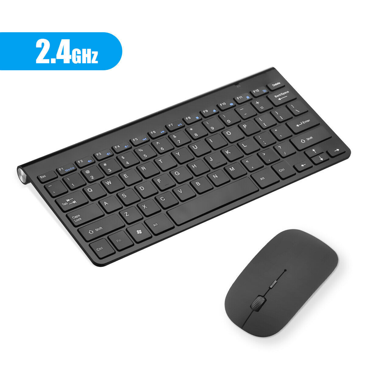 2.4G USB Wireless Keyboard and Mouse Mini Combo Set for Notebook Laptop PC