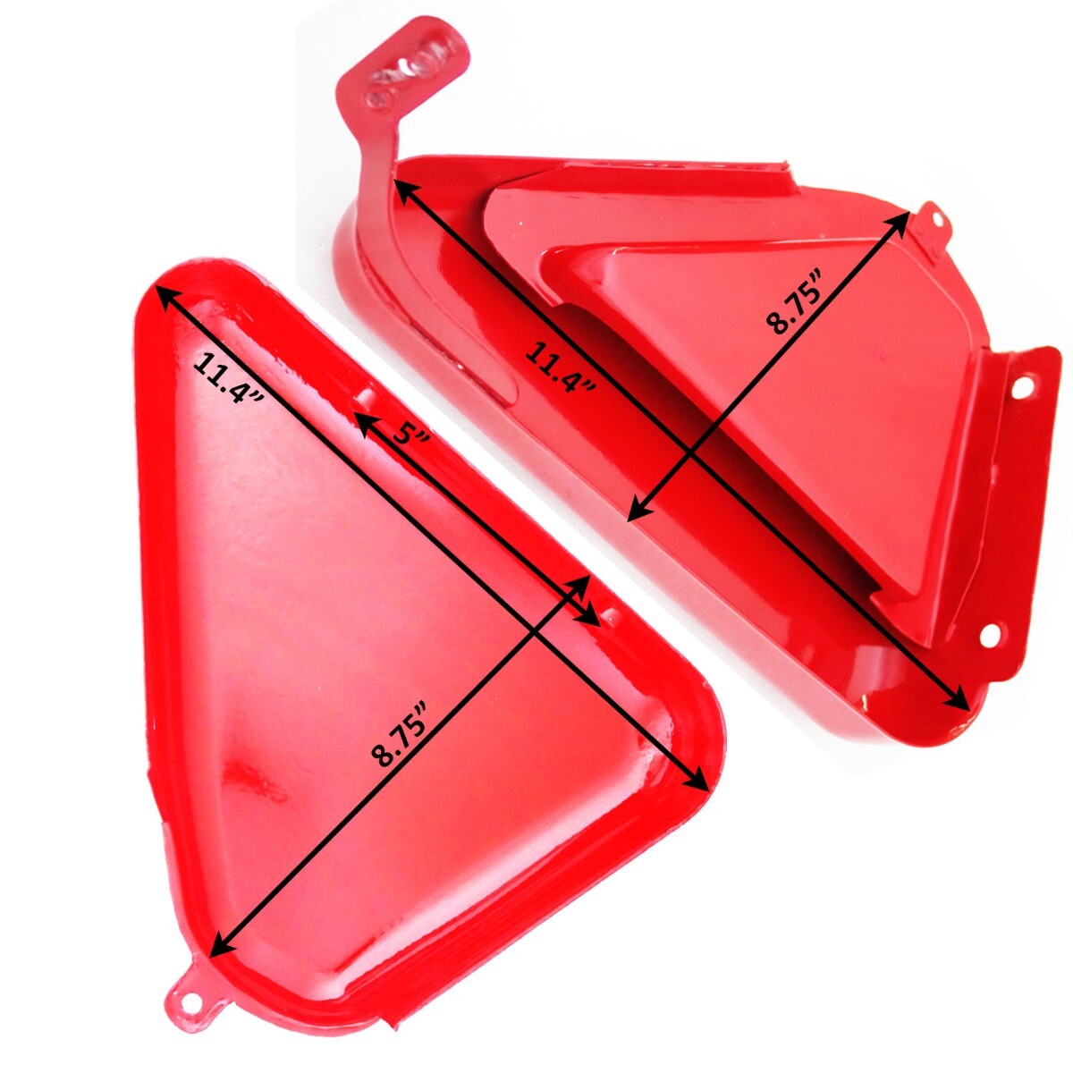 For Norton Commando Roadster 850 Side Panel Steel Red Painted  