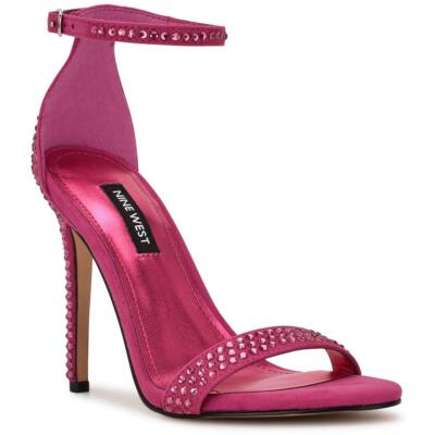 

Женские туфли Nine West Toria 2 со стразами и открытым носком с ремешком на щиколотке BHFO 7701, Dark pink, Toria 2