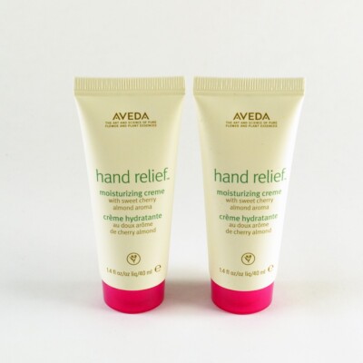 2 Aveda Hand Relief Moisturizing Creme Sweet Cherry Almond - 2 x 1.4 Oz. / 40mL