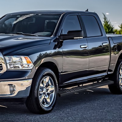 For 09-24 Dodge Ram 1500-3500 Crew Cab 6" Aluminum Side Step Bar Running Boards