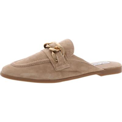 Steve Madden Womens Suede Chain Loafer Mules Shoes BHFO 2151