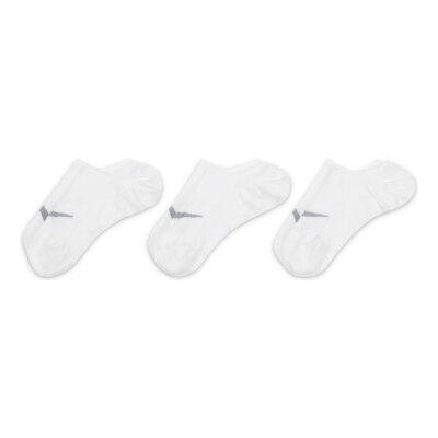Nike Women's Training Footie (3 Pair) SX5277-101 White/Wolf Grey SZ XS-3XL