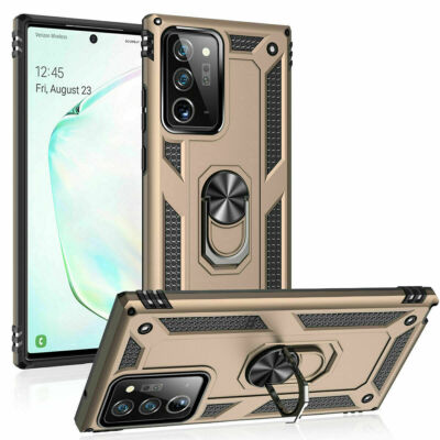 For Samsung Galaxy S20 S10 S9 S8 Plus Case Shockproof Ring Kickstand Phone Cover